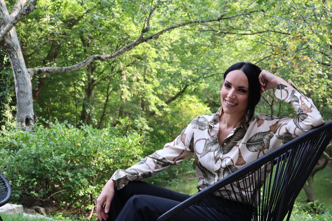 Dr. Mozafari in the garden of the Rosedale practice